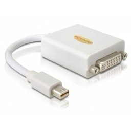 Adaptador DeLOCK mini DisplayPort a DVI 0,18 m Blanco