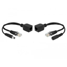 Adaptador e inyector PoE DeLOCK 66023 Ethernet rápido 10/100 Mbps