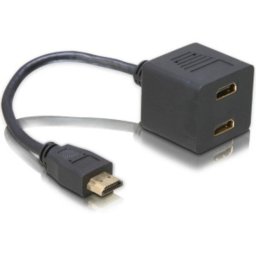 Splitter HDMI DeLOCK 1 macho a 2 hembra 0,2 m