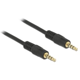 Cable de audio DeLOCK 3,5mm macho a 3,5mm macho 1 m Negro