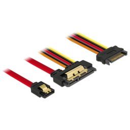 Cable Adaptador SATA Delock 85228 0,3 m Hembra/Hembra Negro