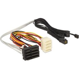 Cable DeLOCK 83391 Mini SAS HD SFF 8643 a 4x SAS SFF 8482 1 m