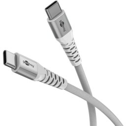 Cable USB C a USB C Goobay 3 m USB 2.0 Textil Trenzado