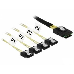 Cable SAS Delock 85731 1 m Mini SAS SFF-8087 a 4x SATA 6 Gb/s