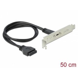 Cable USB Delock 0,5 m USB 3.2 Gen 1 USB-C a Encabezado de Placa Base