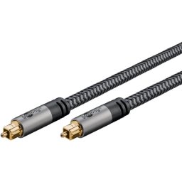 Cable Toslink Goobay 65308 10 m Negro/Plata