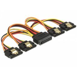Cable DeLOCK 60156 SATA 15 pines 4x SATA 15 pines 0,15 m