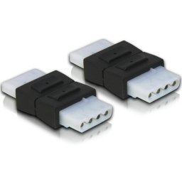 Cambiador de género para cables DeLOCK 65045 4-pin Molex Negro
