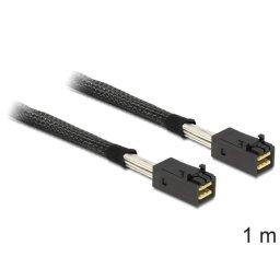 Cable DeLOCK Mini SAS HD x 4 SFF 8643 1 m Negro