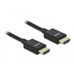 Cable HDMI 2 m DeLOCK 8K 60 Hz 48 Gbps negro chapado en oro