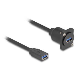 Cable USB Delock Tipo-D Hembra a Hembra 5 Gbps 20 cm Negro