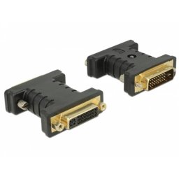 Cambiador de género para cables DeLOCK 63313 DVI 24+1 a DVI 24+5 Negro