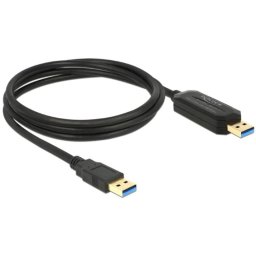 Cable USB Delock 1,5 m USB 3.0-A a USB 3.0-A Negro