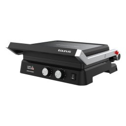 Grill Taurus Bistro Gourmet 2600 W Negro Aluminio Giratorio Rejilla + Plancha