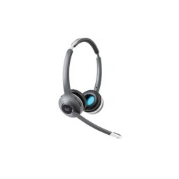 Auriculares Cisco 562 inalámbricos Bluetooth para oficina con micrófono y base, negro y gris