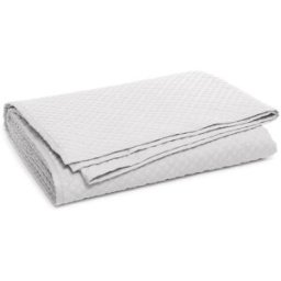 Ralph Lauren Home Edredón satén de algodón orgánico Argyle . (Cama 180 cm) Plata