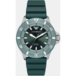 Giorgio Armani Reloj solar de hombre ar11785 cierre de hebilla. Verde