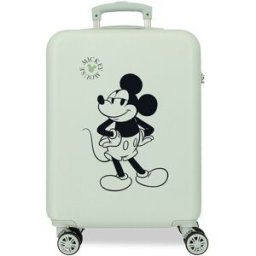 Disney Maleta de cabina Mickey Mouse Smug rígida con capacidad de 35 L en menta. Verde