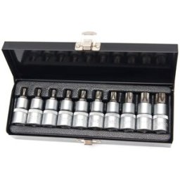 HBM Juego de vasos TORX de 10 piezas de 1/2 pulgada