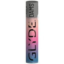 GLYDE Sheer Dams Láminas Látex Sexo Oral Cola 4uds