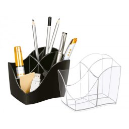 Cubilete portalapices cep gama ellypse plastico negro 118x89x98 mm