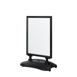 Caballete ECONOMICO de exterior de color negro con base rellenable