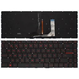 Teclado Retroiluminado Para Portátil Msi Gf63 Gf65 Gs65 Gs65vr Negro