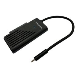 Adaptador LC-Power LC-ADA-USB-SATA-NVME USB-C SATA NVMe 10 Gbit/s Negro