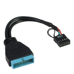 Cable USB Interno Inter-Tech 0,15 m Adaptador Macho Hembra