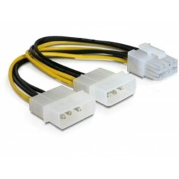 Cable de alimentación DeLOCK PCI Express 8 pines a 2x 4 pines 5.25
