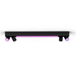 Plafón Inteligente Philips Hue Centris Negro 4 Focos Bluetooth/Zigbee