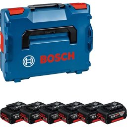 Batería Bosch 1 600 A02 A2S 4 Ah 18 V Ión de Litio 6 piezas