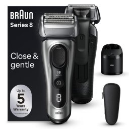 Afeitadora Facial Braun Series 8 8567cc Inalámbrica 60min Seco y Mojado Recortador Carga Rápida