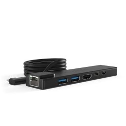 Hub USB-C Compulocks HUB01 HDMI RJ-45 USB 3.2 Negro 1 m