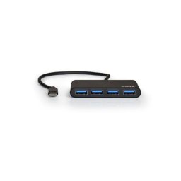 Hub Port Designs 4 puertos 5000 Mbit/s USB 3.2 Gen 1 900123 negro ABS