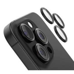Protector de cámara Belkin ScreenForce para iPhone 16 Pro y Pro Max, vidrio templado 9H, 3 piezas