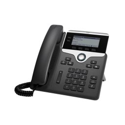 Teléfono IP Cisco 7821, Negro/Plata, 2 líneas, Escritorio o Pared, altavoz