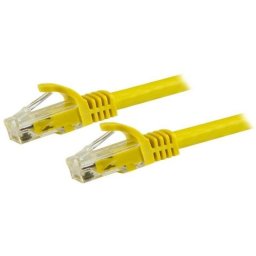 Cable de red StarTech Cat6 UTP 15 m amarillo RJ45 PoE