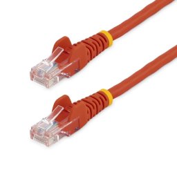 Cable de red StarTech Cat5e 2m Rojo RJ45 sin enganche