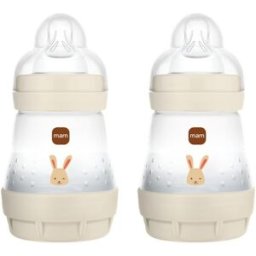 MAM Pack 2 Biberones Anticólicos 0-2 Meses 160 Ml Easy Start .
