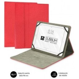 Subblim Funda Tablet Clever Stand Tablet Case 10,1" Red