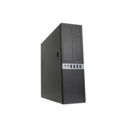 CoolBox COO-PCT450S-BZ, Perfil bajo (Slimline), PC, SGCC, Micro-ATX, Negro, 0,6 mm