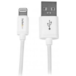StarTech.com Cable 1m Lightning 8 Pin a USB A 2.0 para Apple iPod iPhone 5 iPad - Blanco, 150 mm, 17