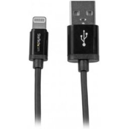 StarTech.com Cable 1m Lightning 8 Pin a USB 2.0 para Apple iPod iPhone iPad - Negro, 150 mm, 170 mm,