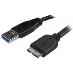 StarTech.com Cable micro USB 3.0 delgado de 2m, 2 m, USB A, Micro-USB B, 3.0 (3.1 Gen 1), Macho/Mach