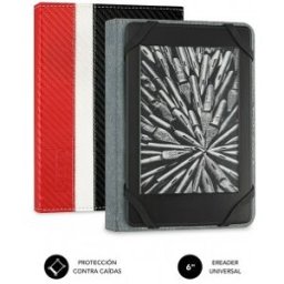 Subblim Funda Libro Electrónico Clever Ebook Case 6" Red