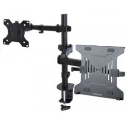StarTech.com Brazo Soporte Ajustable para Monitor con Bandeja VESA para un Ordenador Portátil de 4,5