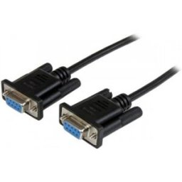 StarTech.com Cable de 2m Nulo de Módem Serie RS232 DB9 - Hembra a Hembra - Color Negro