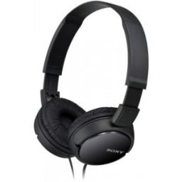 Sony MDR-ZX110, Supraaural, Diadema, Alámbrico, 12 - 22000 Hz, 1,2 m, Negro