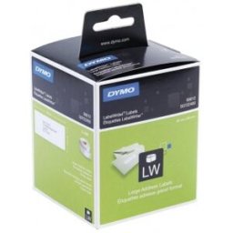Dymo Etiquetas de direcciones grandes Tamaño: 89mm x 36mm / 2 x 260 etiquetas
